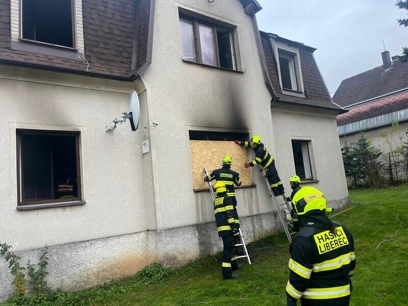 Objekt v Ostašově, foto: X/HZS LK